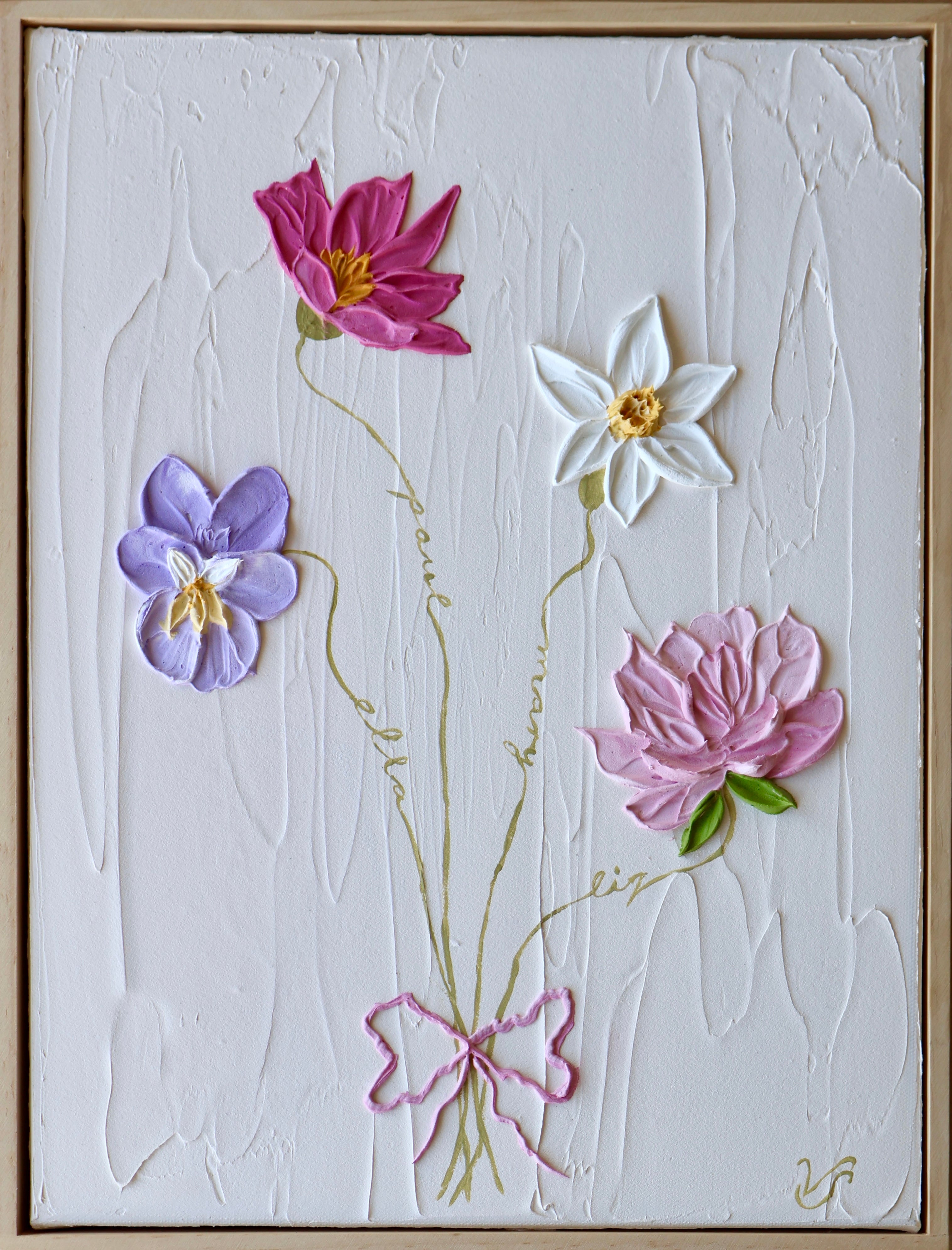 30 x 40cm Birth Flower Bouquet Example