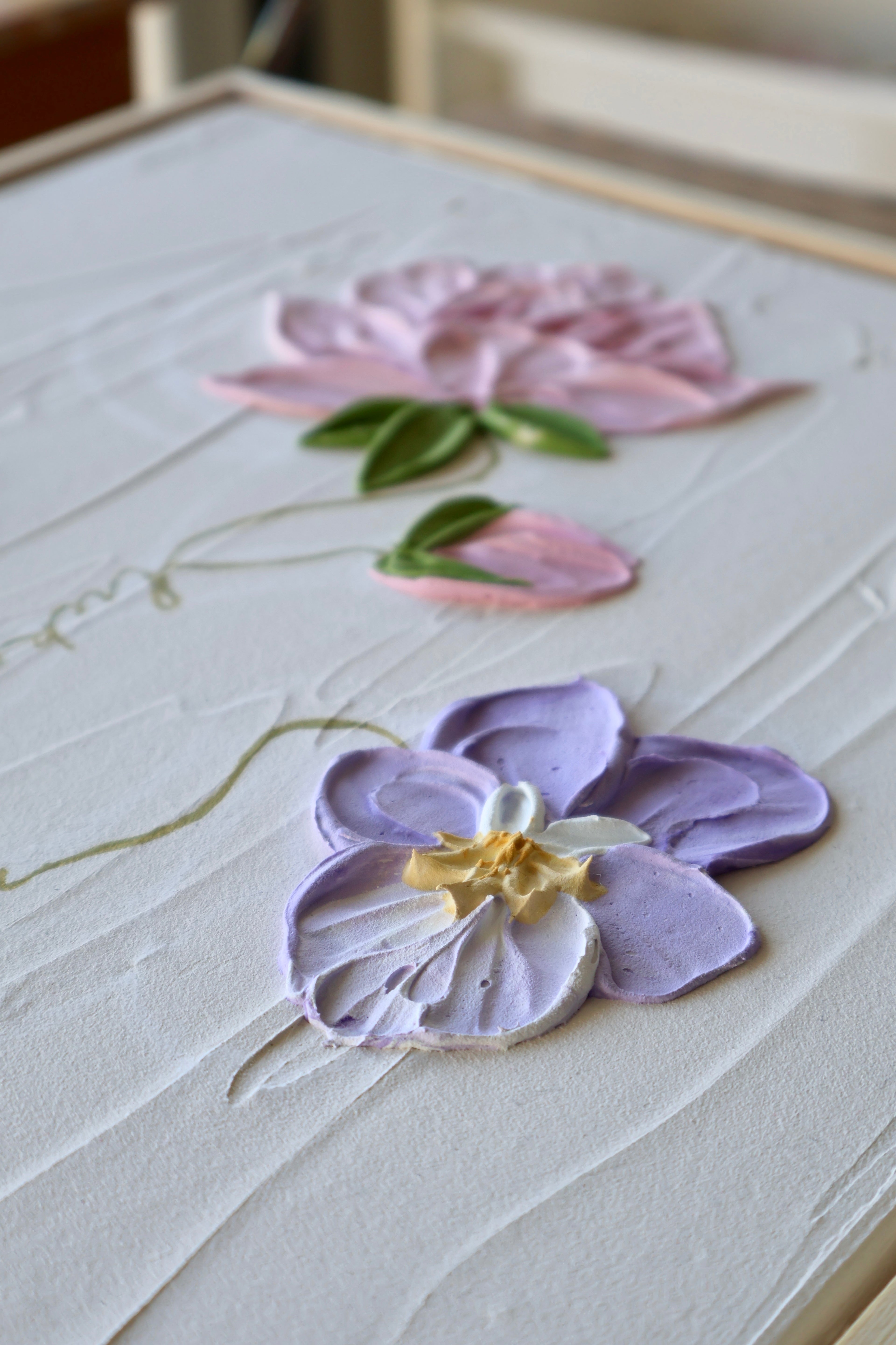 Close up of birth flower bouquet