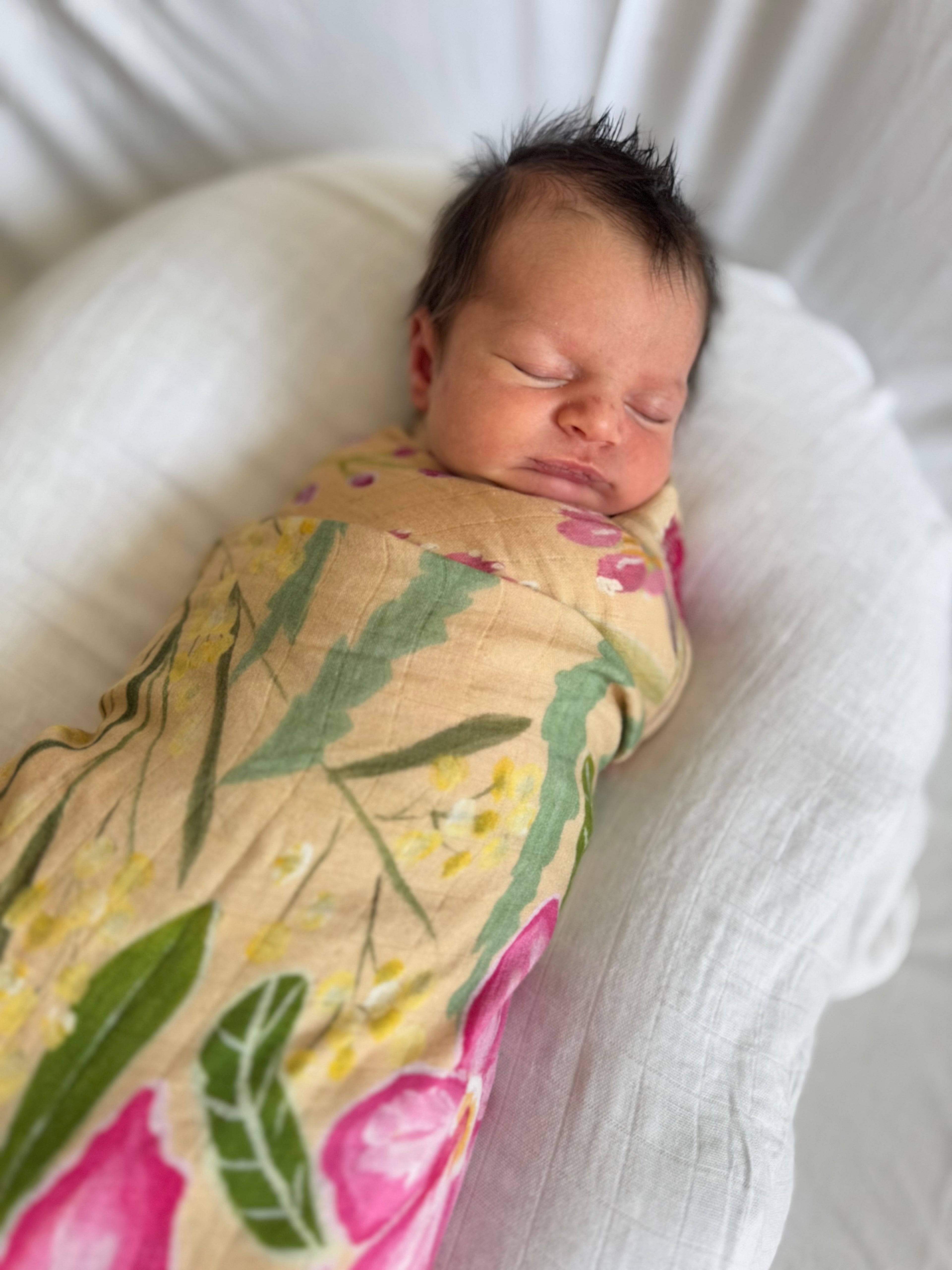 Baby Muslin Swaddle / Throw Blanket