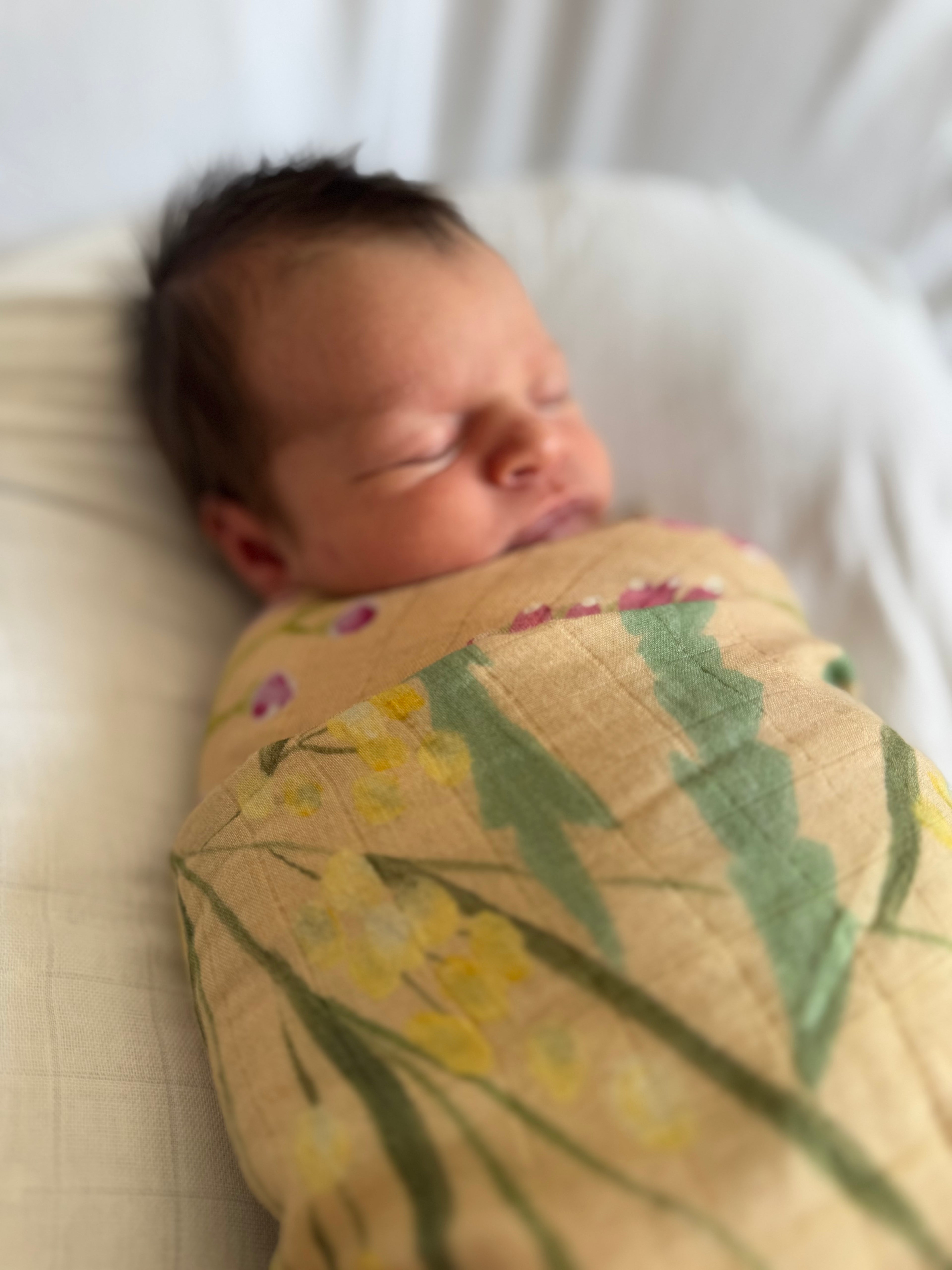 Baby Muslin Swaddle / Throw Blanket